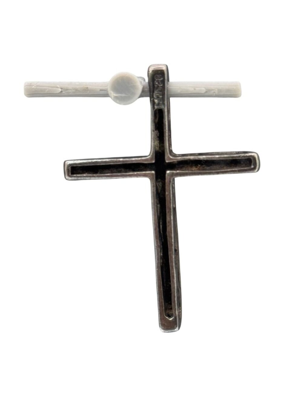 Sterling Silver Marcasite Cross Pendant Charm 5g Vintage Religious Jewelry READ - Picture 10 of 14